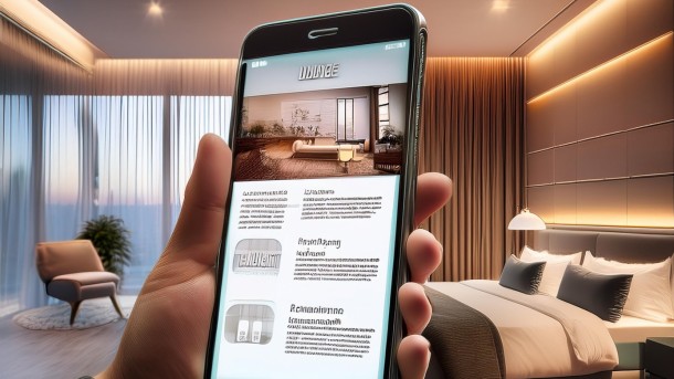brochure dei servizi su mobile app